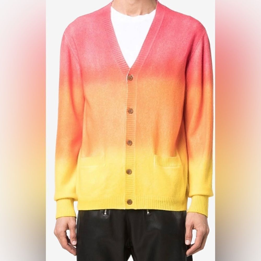 MOSCHINO Couture! NWT
Ombre Effect Wool/Cashmere Cardigan